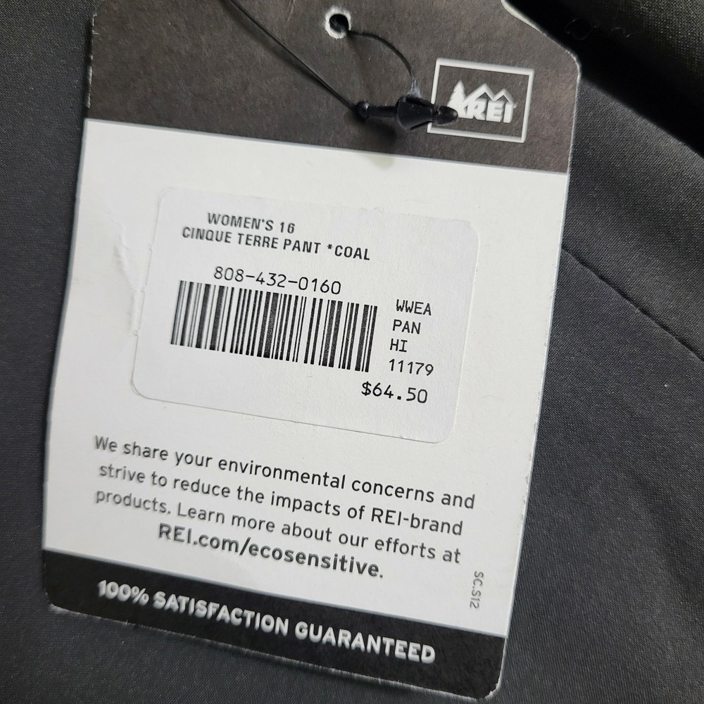 REI Co-op Women's Cinq Terre Gray Hiking Pants Size 16 Outdoor Travel - Picture 6 of 14